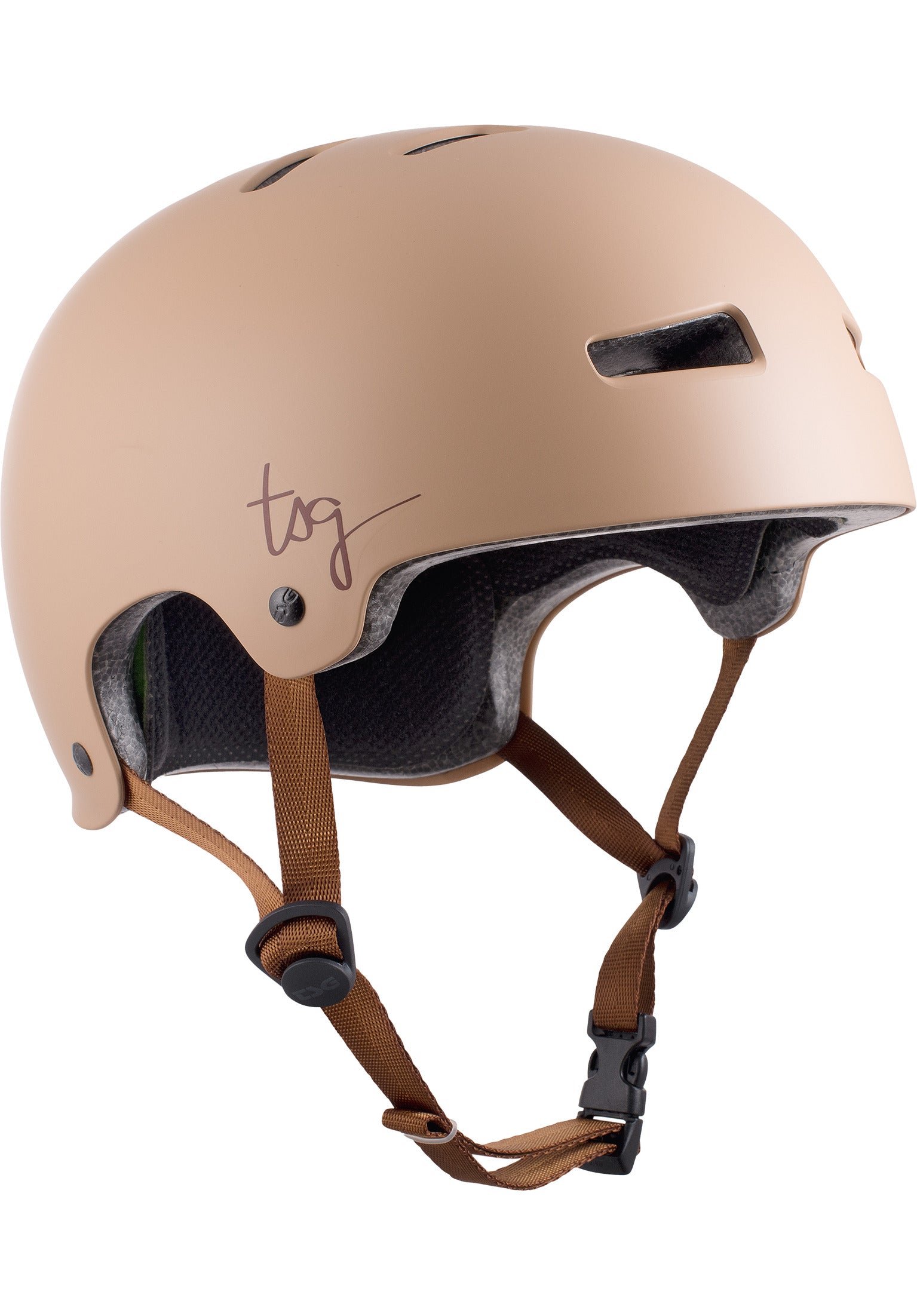 fahrradhelm damen tsg Evolution Women Solid Color TSG Helm in satin desert dust – TITUS