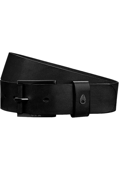 Americana Leather Belt black Vorderansicht