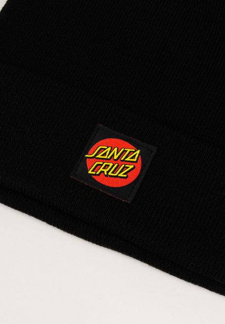 Classic Label Beanie black Rückenansicht