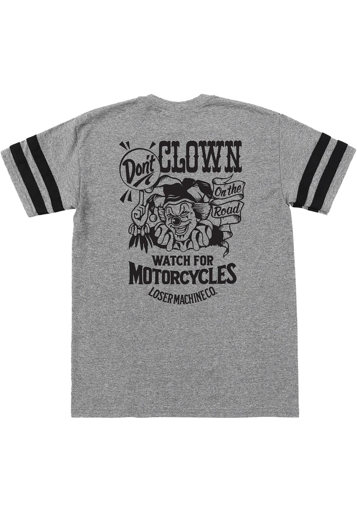 Don't Clown Two Stripe Jersey graphiteheather-black Close-Up2
