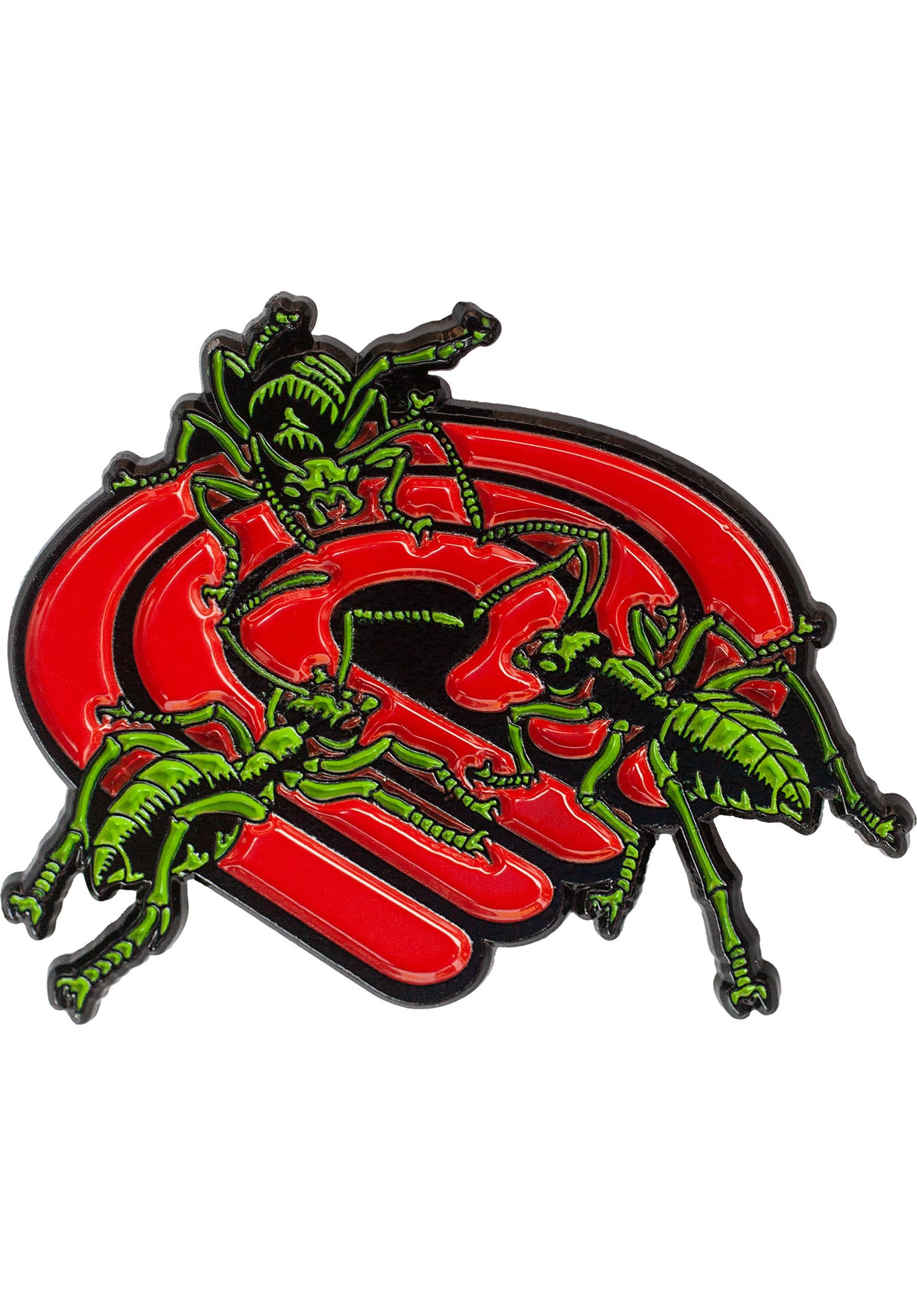 Ants Lapel Pin red-green Vorderansicht