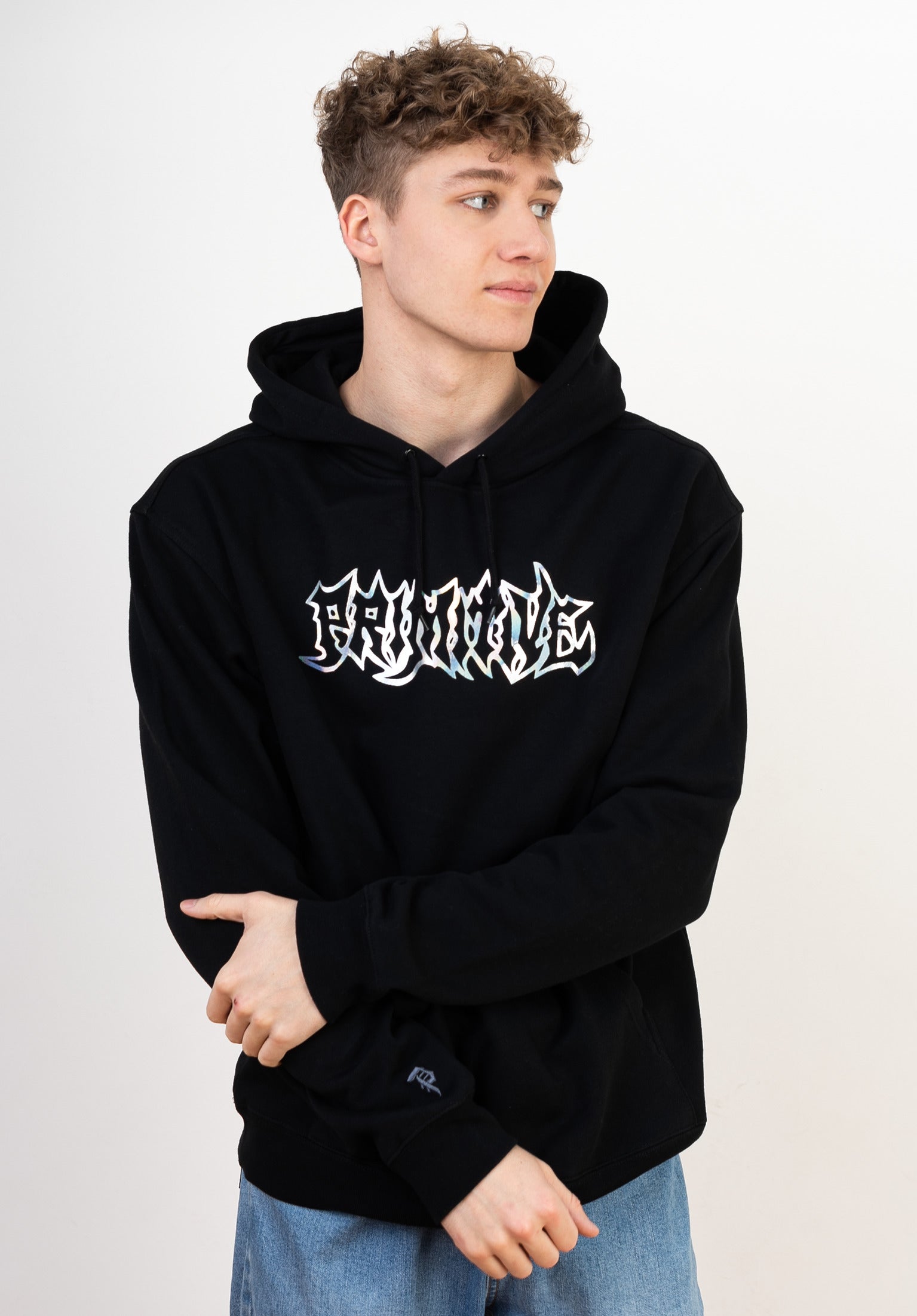 Black primitive hoodie top