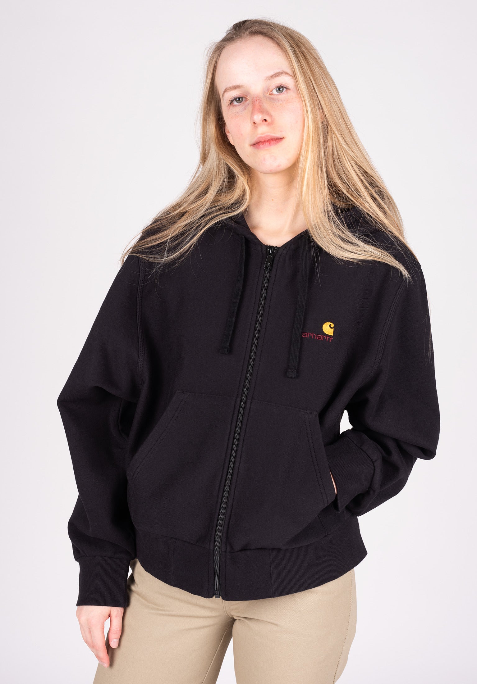 ★ドイツ発*carhartt WIP*新作*American Script ZIPフーディ/T★ hooded-american-script-jacket-