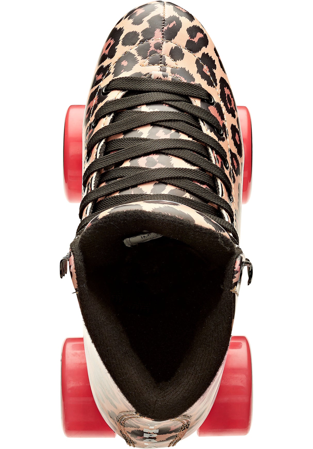 Quad Rollschuhe / Rollerskates leopard Close-Up1
