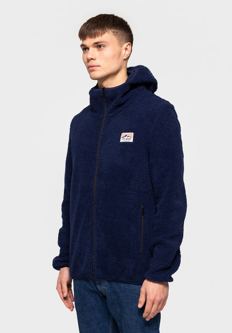 7659 Hooded Jacket navy Vorderansicht