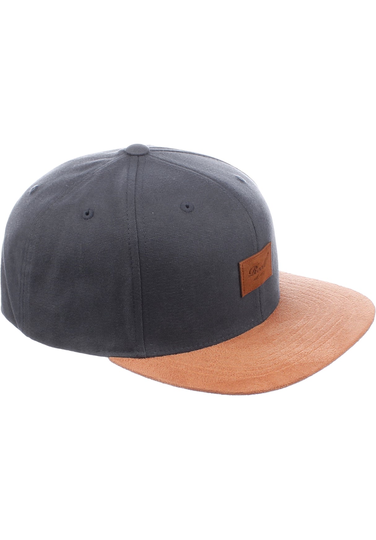 Suede 6-Panel charcoal Close-Up2