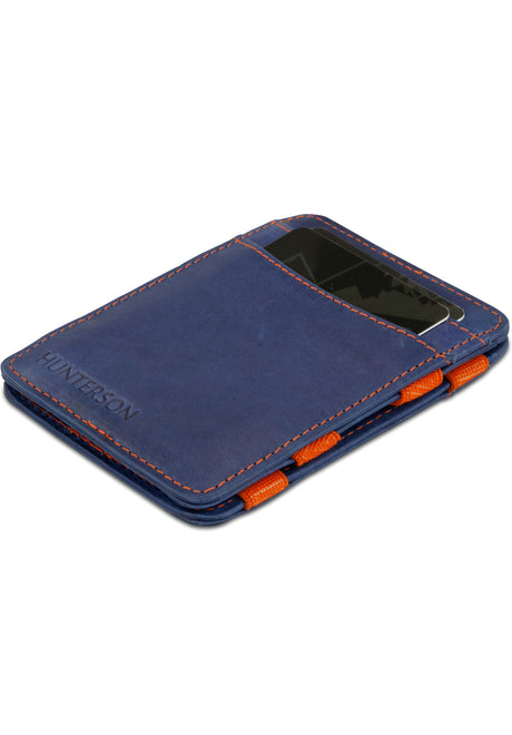 Magic Wallet RFID blue-orange Vorderansicht