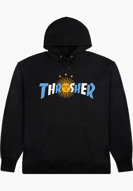 Thrasher Argentina Estrella Hoodie black – Vorderansicht