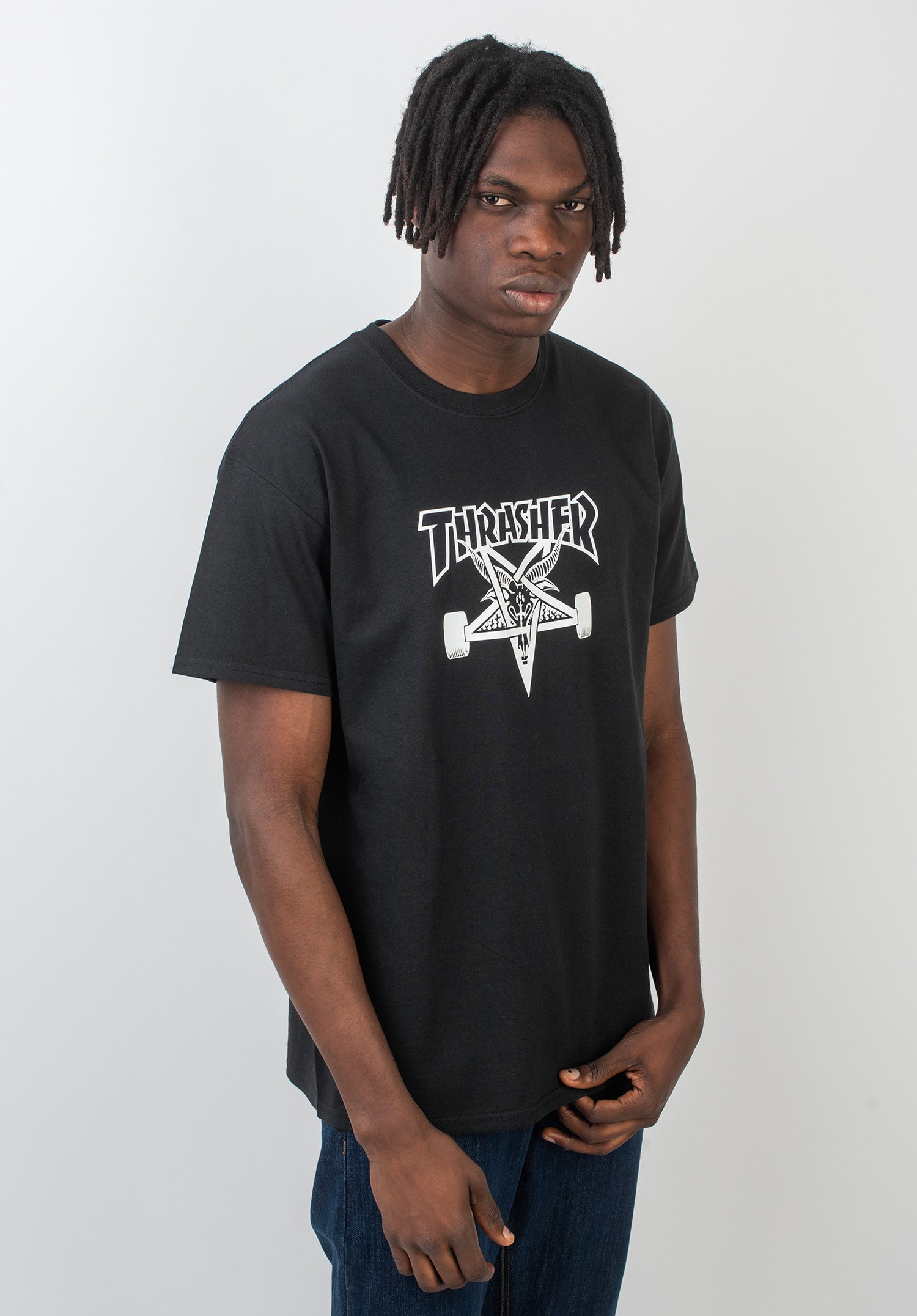 Skate Goat Thrasher T-Shirt in black – TITUS