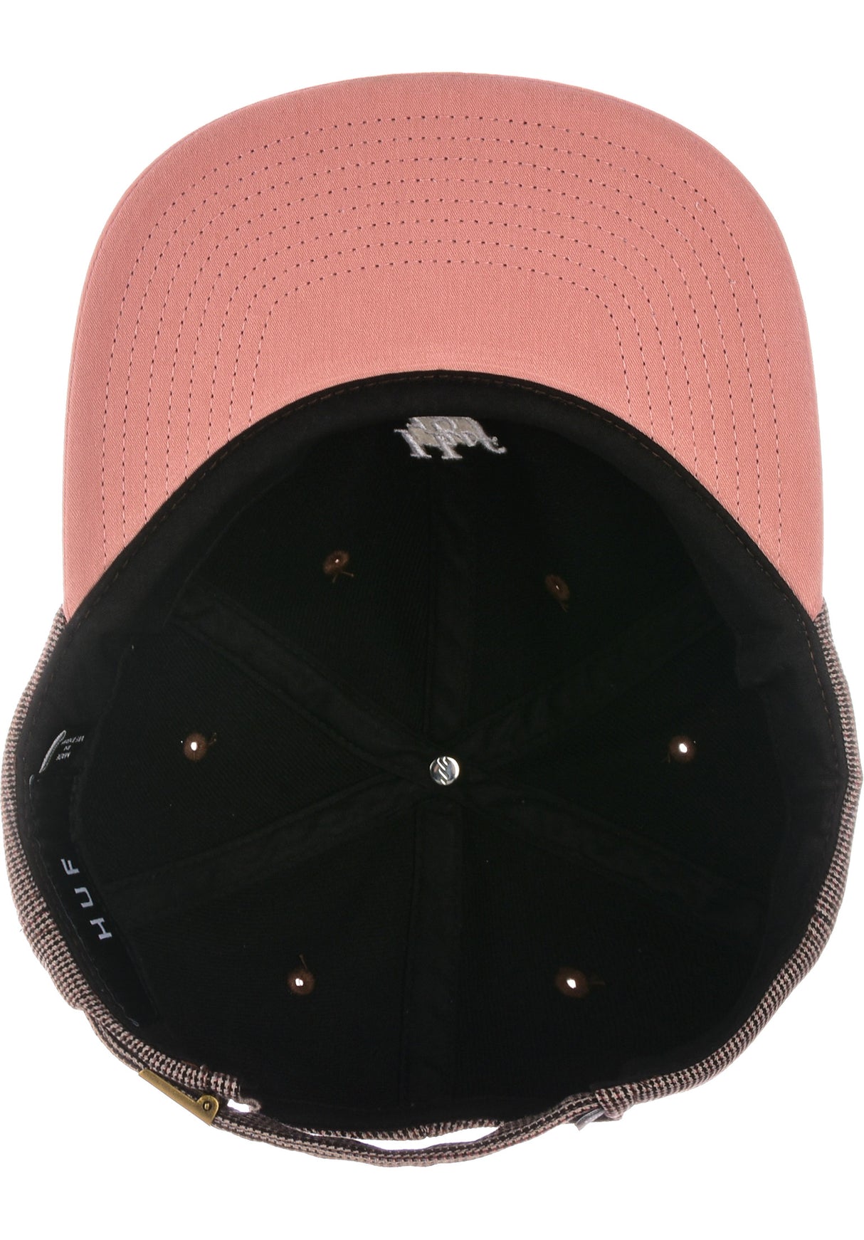 Micro Houndstooth 6 Panel dustyrose Oberansicht