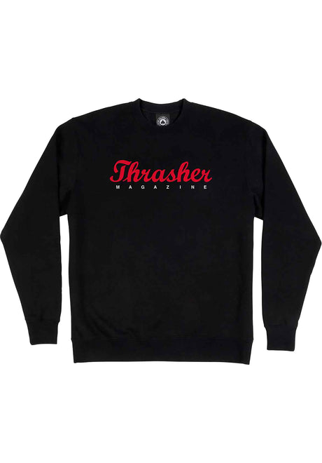 Script Crewneck black Vorderansicht
