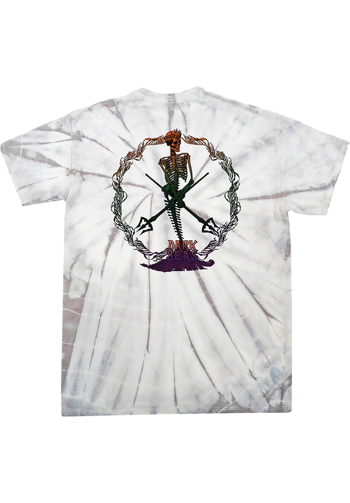 Peace of Mind Tie Dye silver spider - tie dye Close-Up2