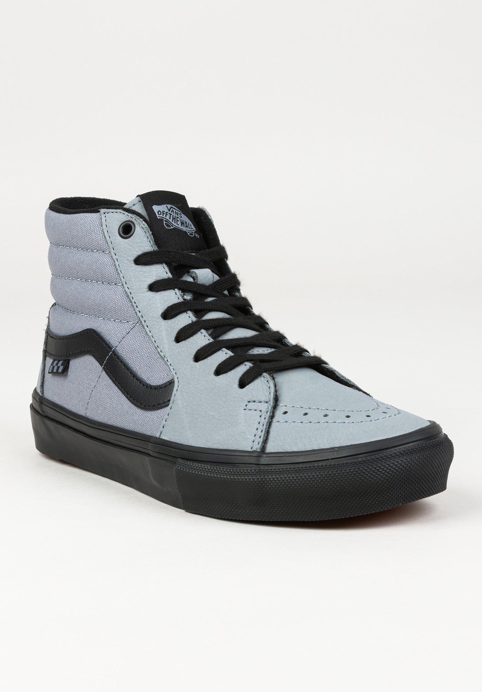 Skate SK8 Hi Vans Schuhe Jungs in blue washed fur c TITUS