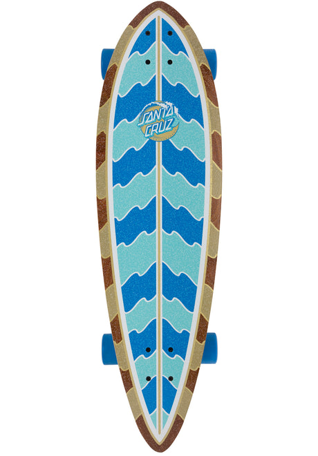 Stipple Wave Dot Pintail brown-blue Rückenansicht
