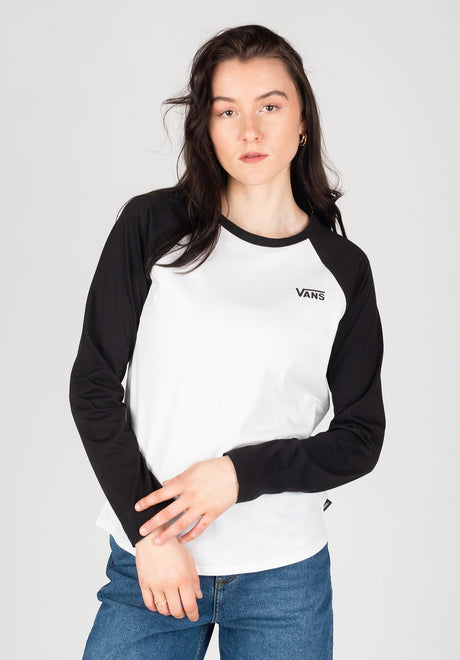 Flying V Everyday Raglan black-white Vorderansicht