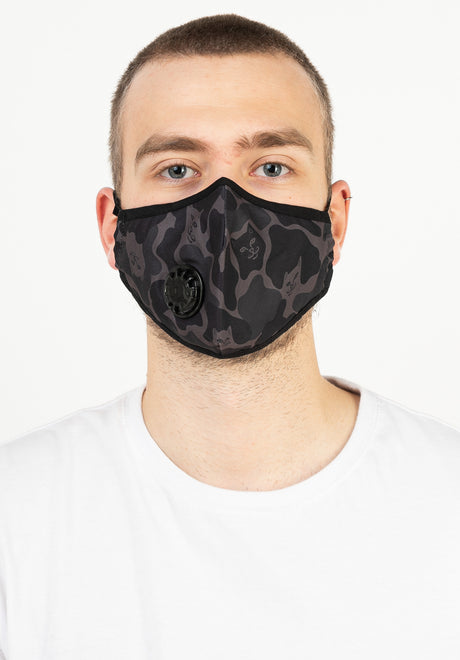 Blackout Camo Ventilated Mask blackout-camo Rückenansicht