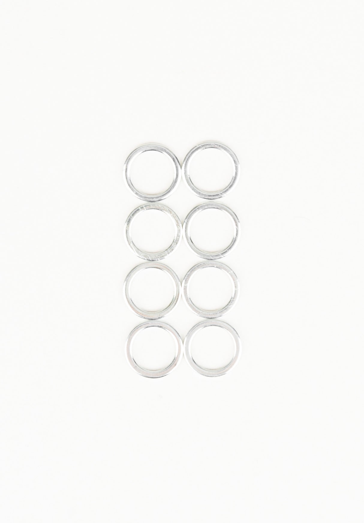 8 mm Speedrings silver Vorderansicht