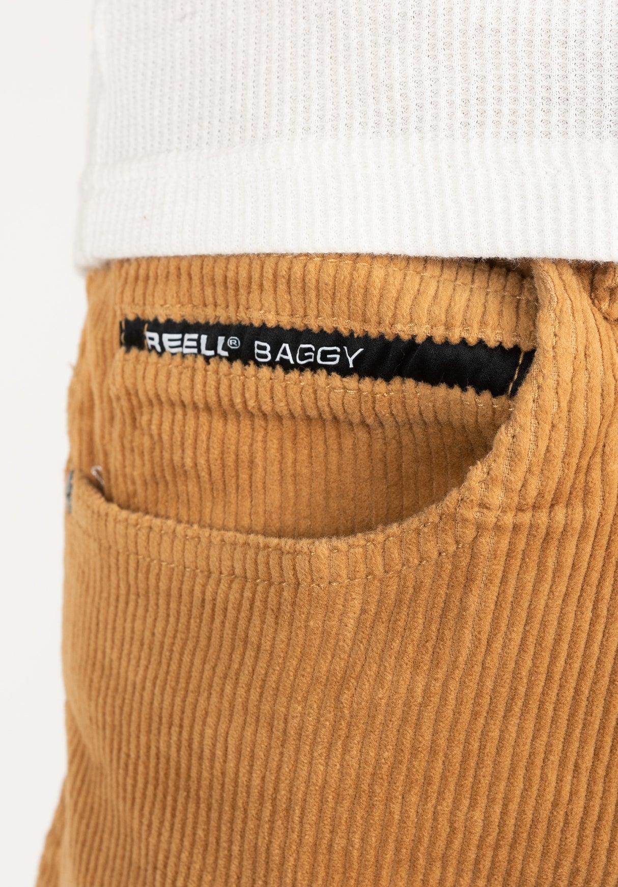 Baggy Reell Jeans in goldensand-cord für Herren – TITUS