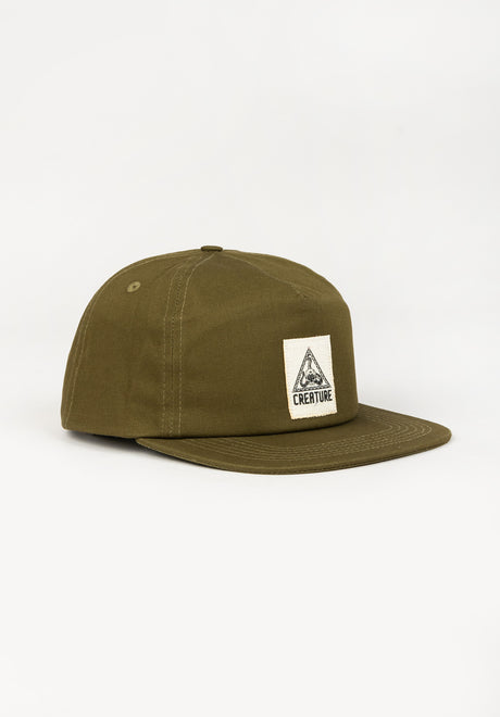 Take Warning Snapback Mid olive Vorderansicht