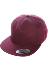 Unstructured Snapback maroon Close-Up2