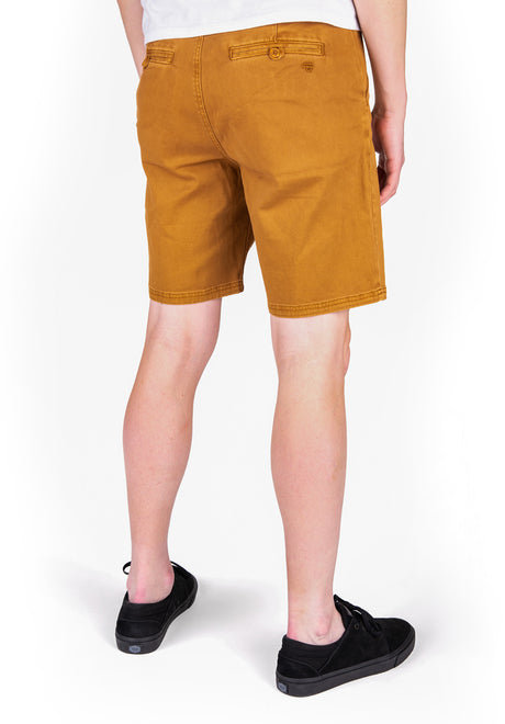 Slim Chino camel Rückenansicht