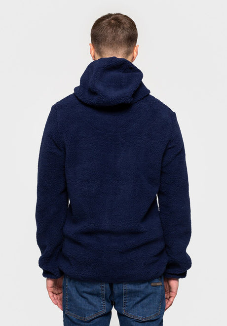 7659 Hooded Jacket navy Rückenansicht