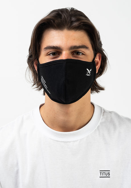 Mini Flag Mask black Rückenansicht