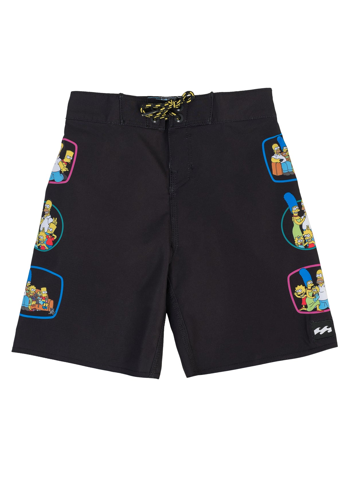 x Simpsons Family D Bah Po Toddler Boardshorts black Vorderansicht
