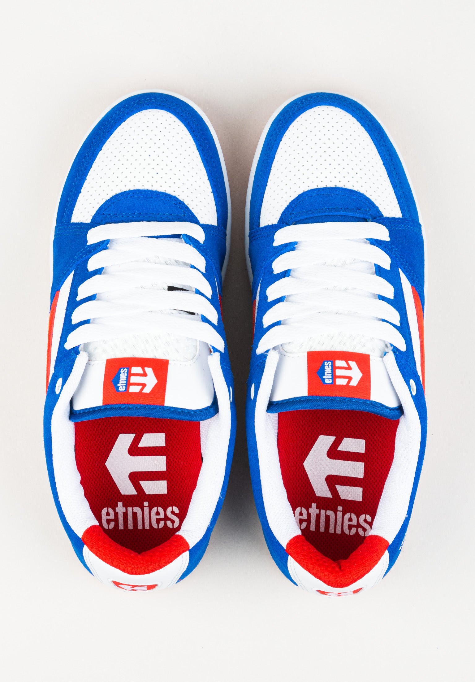 MC RAP Lo etnies Schuhe Jungs in blue red white fur c TITUS