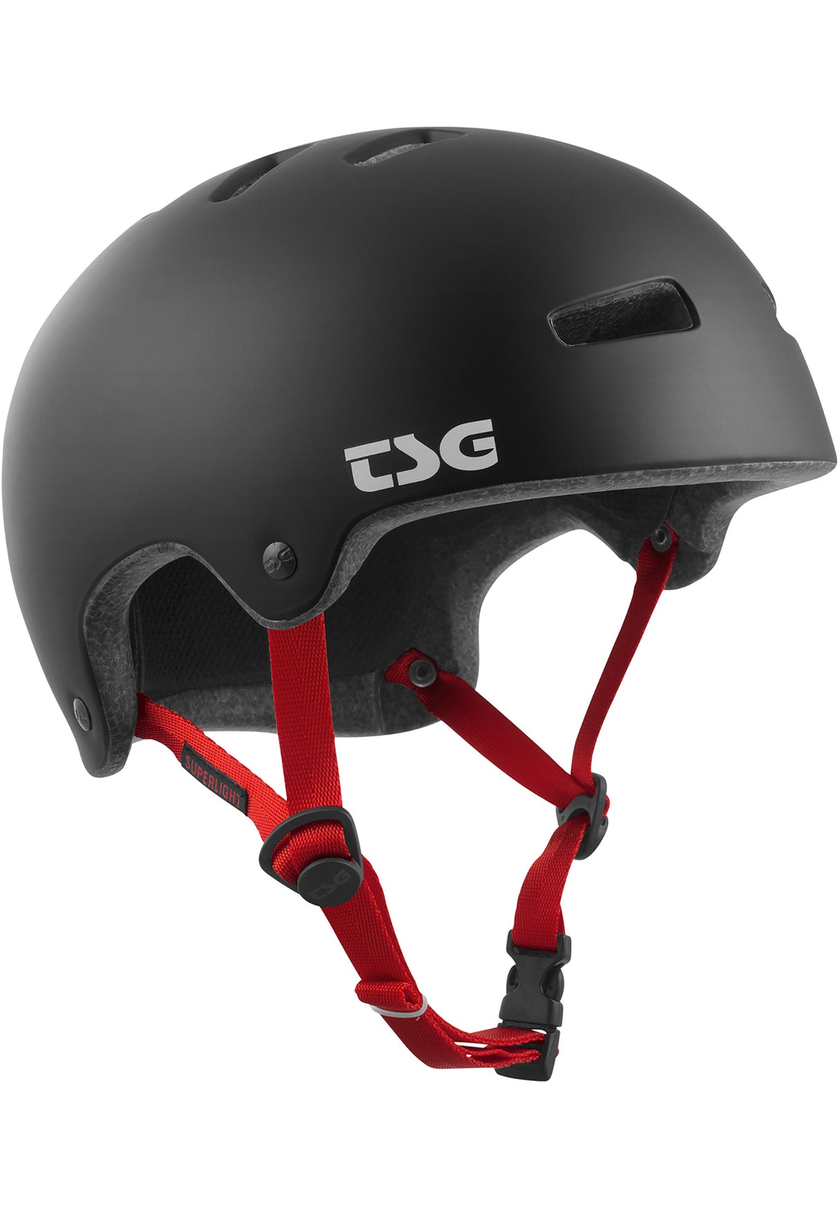titus fahrradhelm Superlight Solid Color TSG Helm in satin-black – TITUS