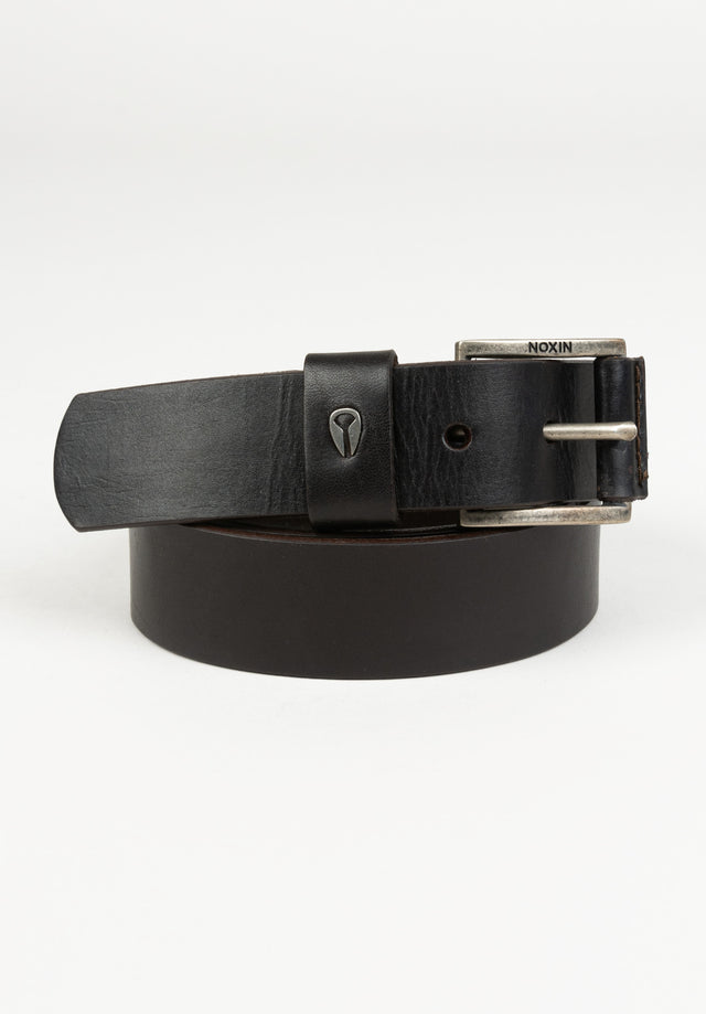 Americana Leather Belt darkbrown Vorderansicht