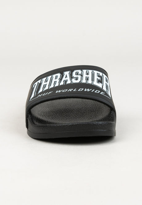 x Thrasher Slide black Rückenansicht