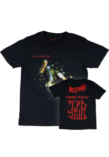 x Soft Kill Cracked Candles black Vorderansicht