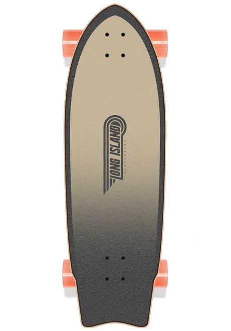 Fish Surfskate 31" multicolored Rückenansicht