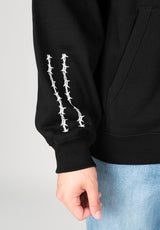 Elijah Berle Fleece black Rückenansicht