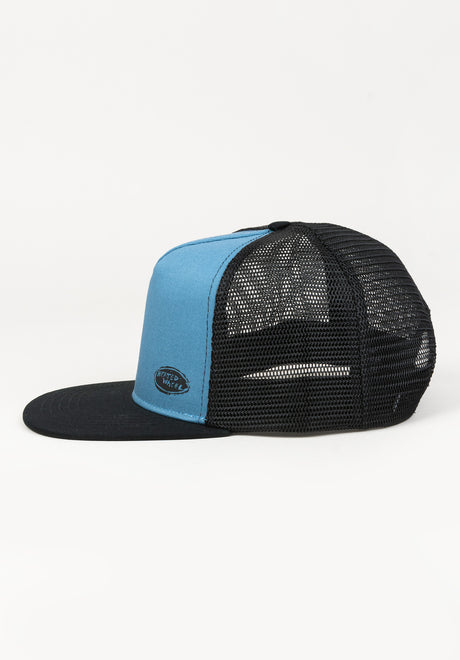 Oval Snapback blue Rückenansicht
