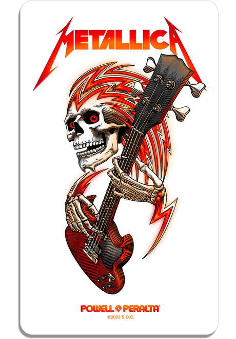 Metallica Collab Sticker clear Vorderansicht