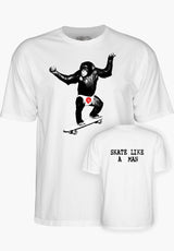 Skate Chimp white Vorderansicht