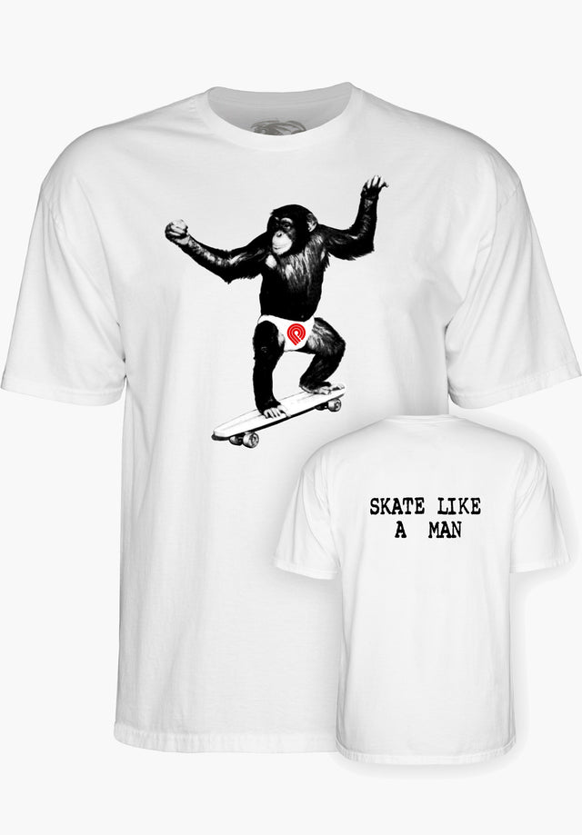Skate Chimp white Vorderansicht