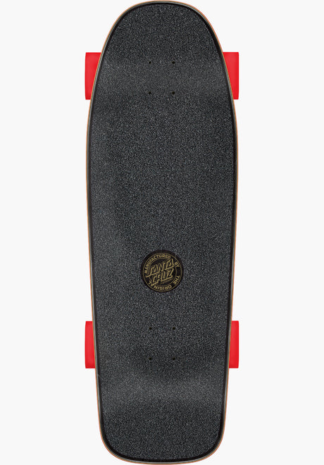 Classic Dot Check Carver Surf Skate blue-red Rückenansicht