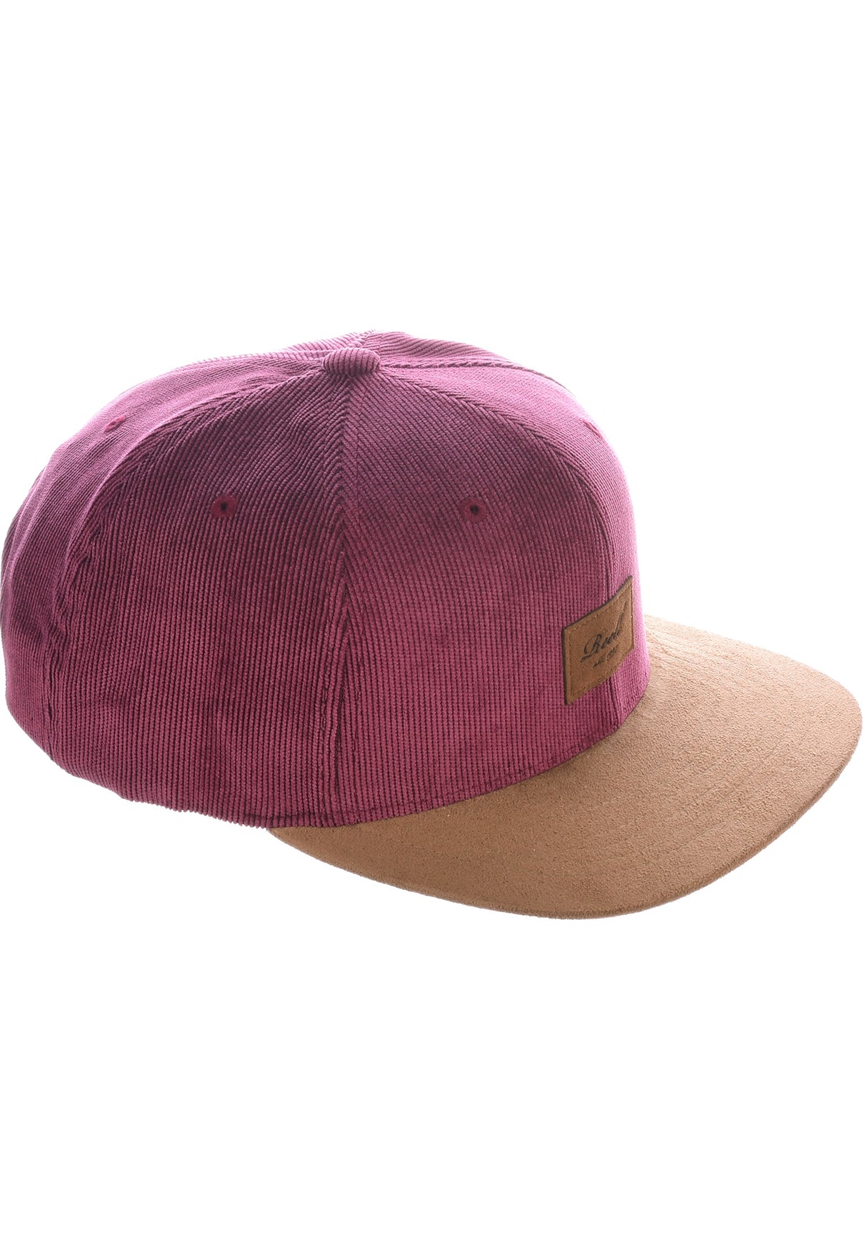 Suede 6-Panel burgundy Close-Up2