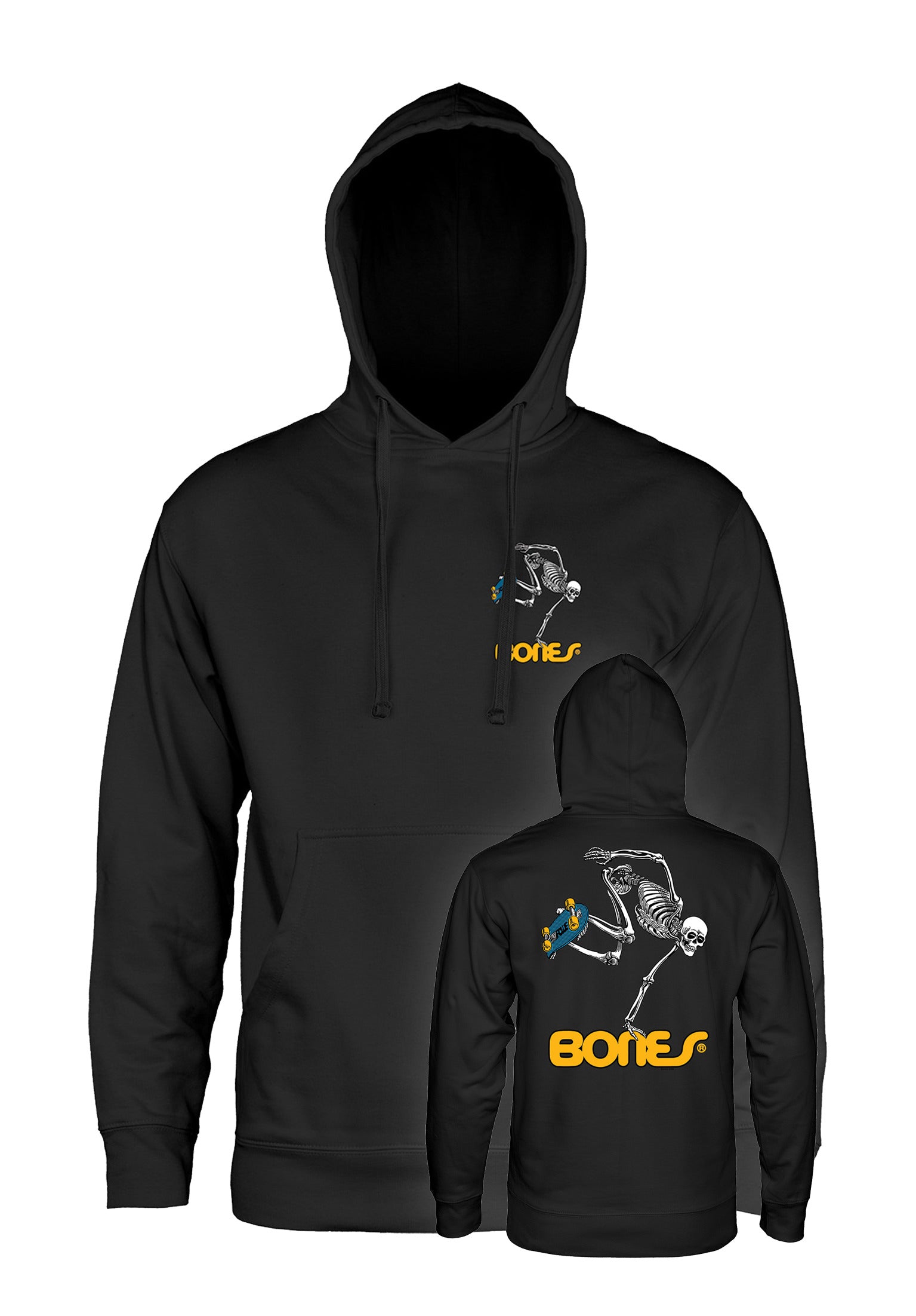 Black skeleton hoodie deals