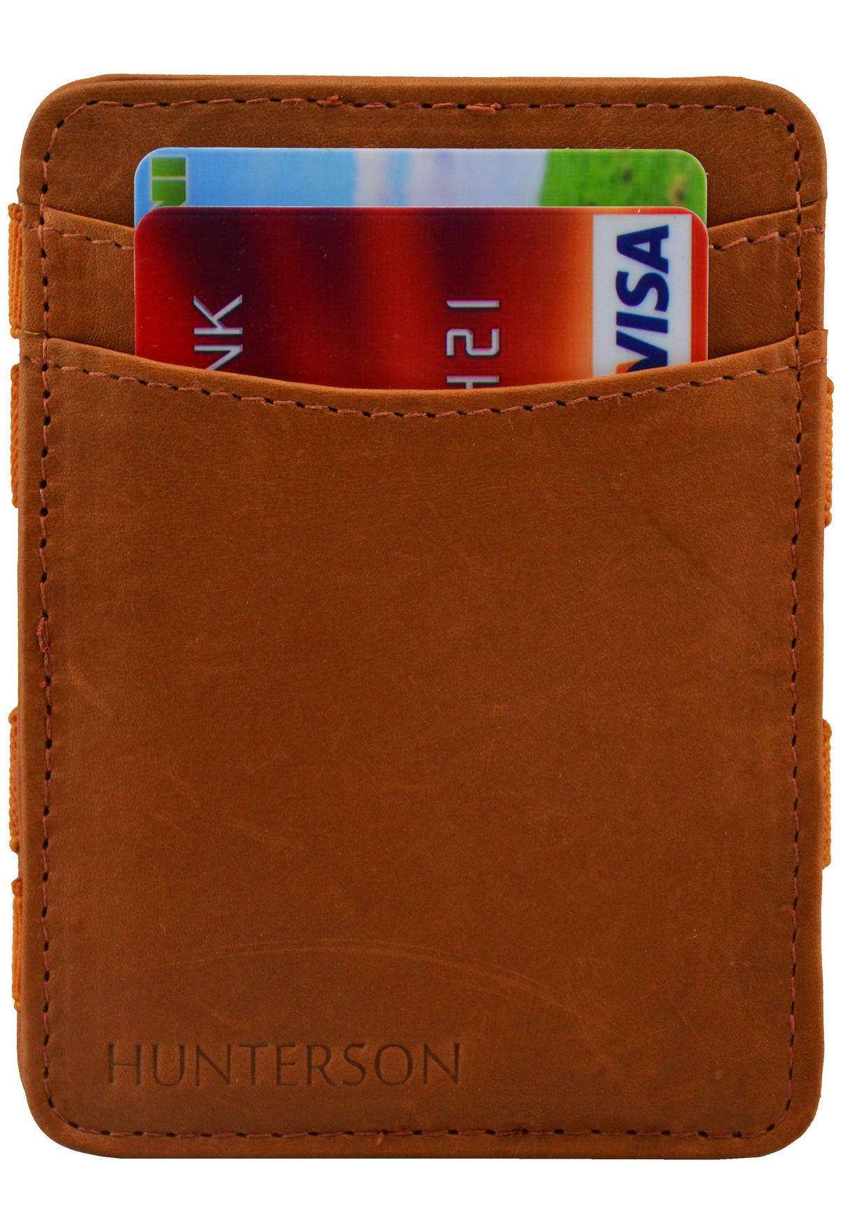 Magic Wallet RFID cognac Seitenansicht