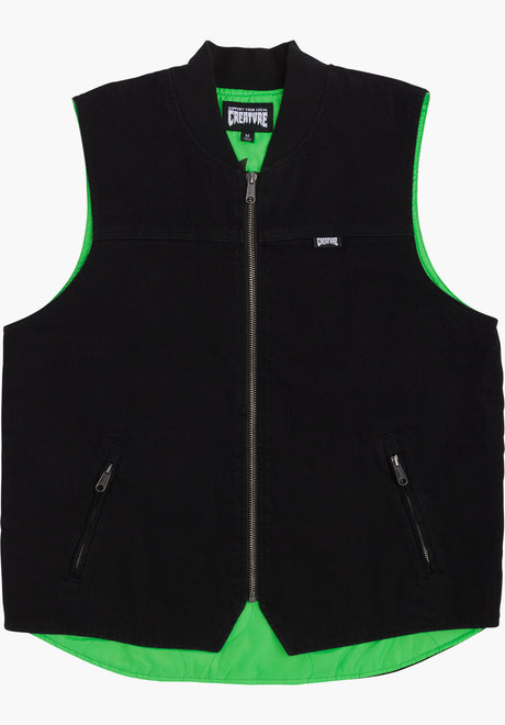 Bonehead Flame black denim Vorderansicht