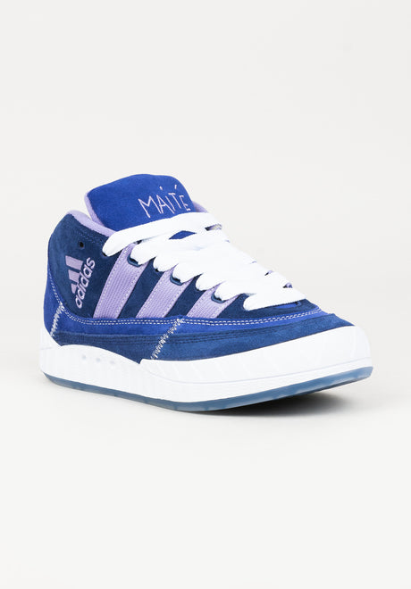 Adimatic Mid x Maitte victoryblue-magiclilac-darkblue Vorderansicht