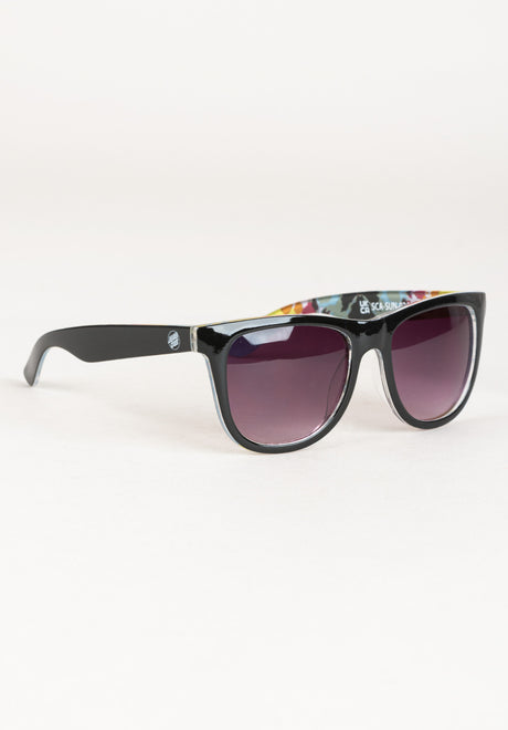 Opus Dot Sunglasses black-blackrainbow Vorderansicht