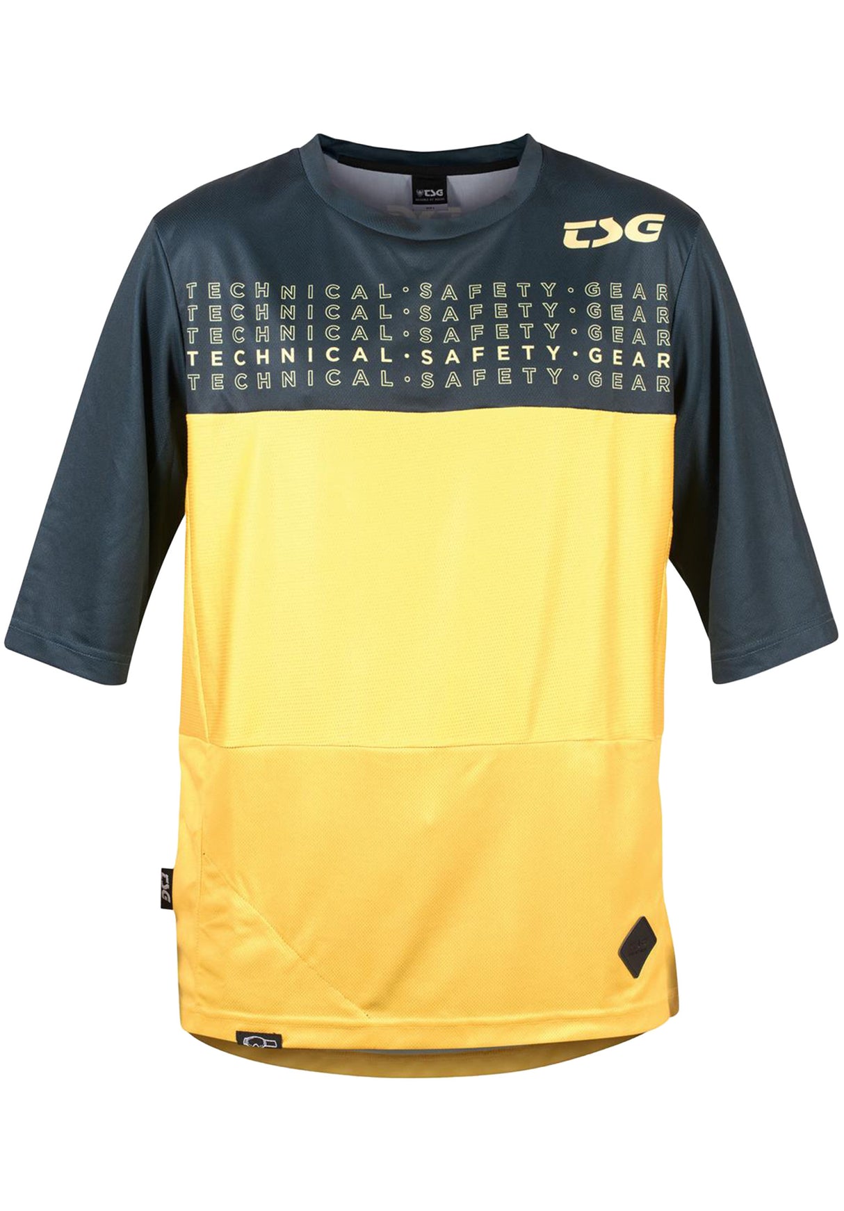 Swamp Jersey ochre navy Close-Up1