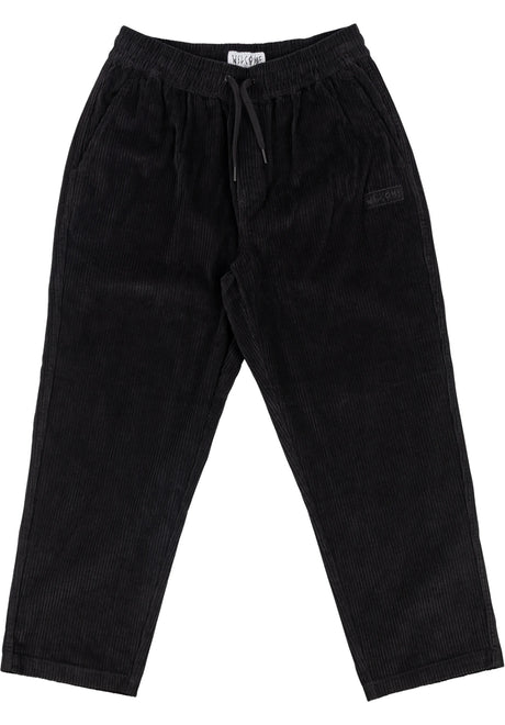 Hydra Corduroy Elastic Pants black Vorderansicht