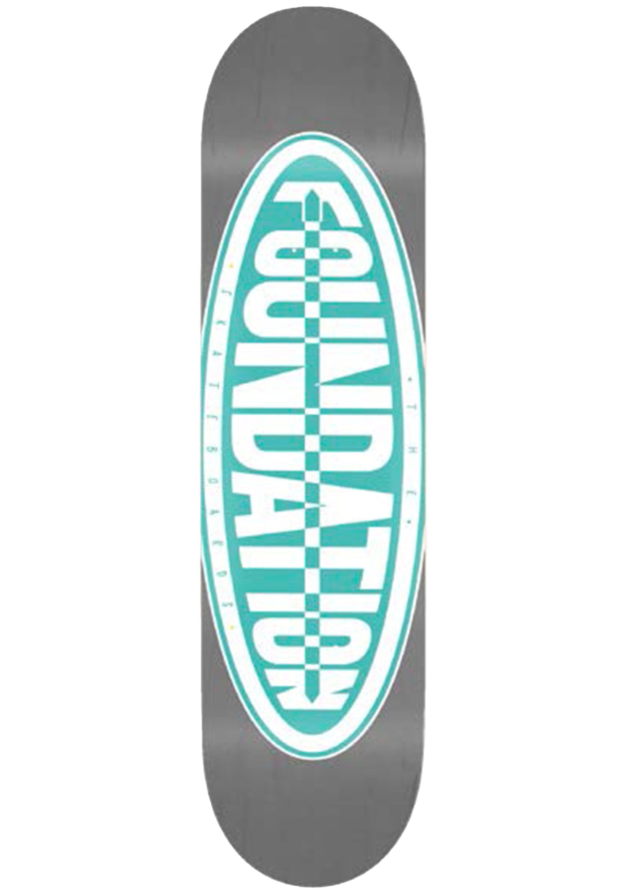 Oval grey-turquoise Vorderansicht
