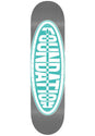 Oval grey-turquoise Vorderansicht